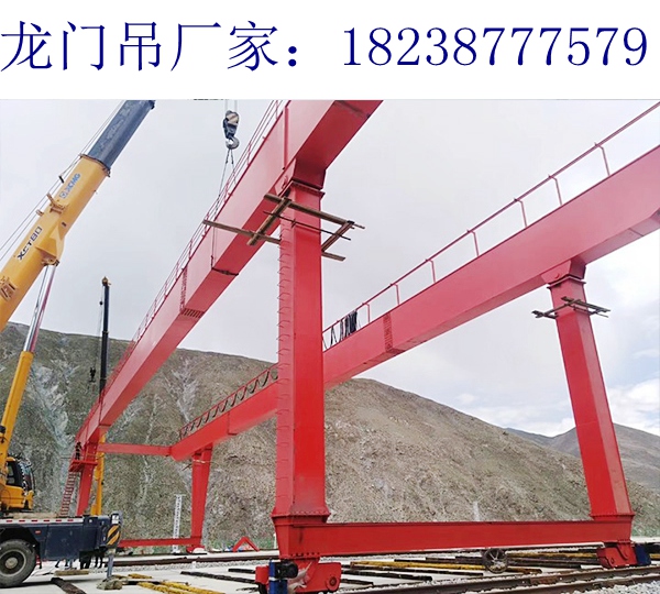 甘肅慶陽(yáng)龍門吊廠家80t單梁龍門吊操作方便安全可靠